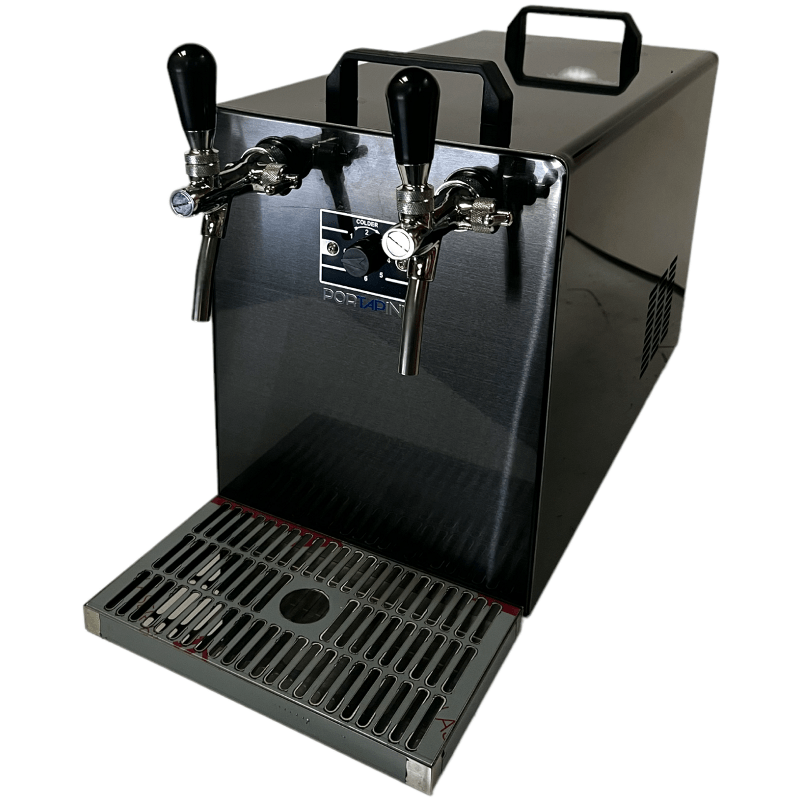 Portapint 70 twin tap dispenser without compressor